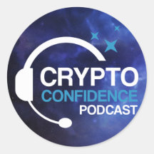 stickers Crypto Confidence Podcast (feuille de 20)