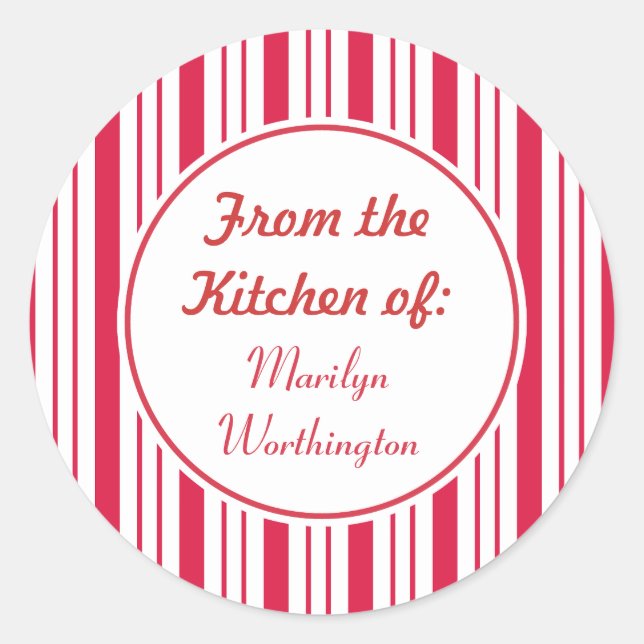 Stickers cuisine menthe personnalisée (Devant)