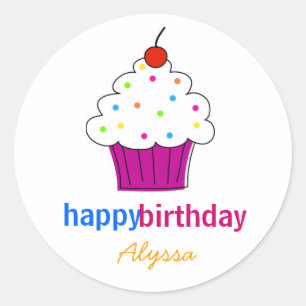 Stickers Cupcake Topper