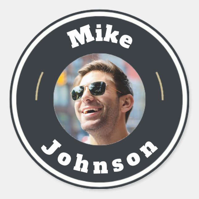 Stickers - Custom Personalized (add Photo & name) (Front)