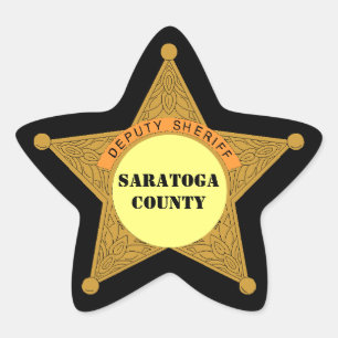 STICKERS Cute adjoint Sheriff Badge zone modèle