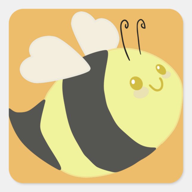 Stickers d'abeilles mignons (Devant)