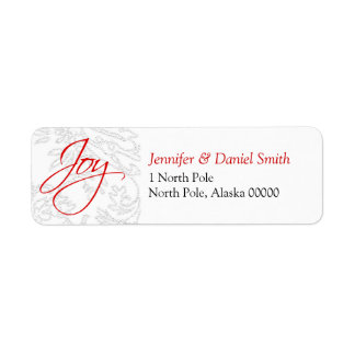 Stickers d'adresse de carte de Noël