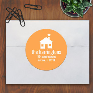 Stickers d'adresses amusants et modernes