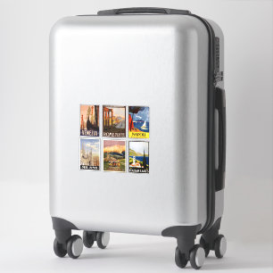 stickers d'affiche de voyage Italie 1/2