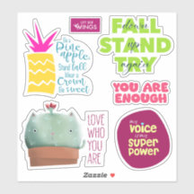 Stickers d'Affirmation Vinyle Coupé Sur Mesure
