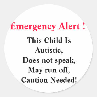 Stickers d'alerte d'urgence