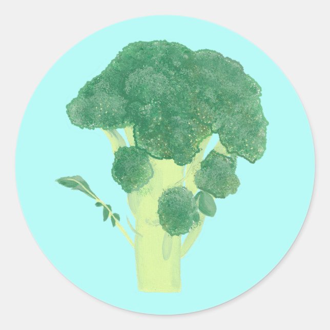 Stickers d'alimentation végétale Broccoli (Devant)