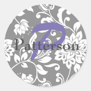 Stickers Damas Gris Personnalisés & Sceaux Envelop