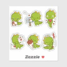 Stickers d'amour Chibi Cute Baby Dino Dinosaur