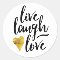 Stickers d'amour Live Laugh