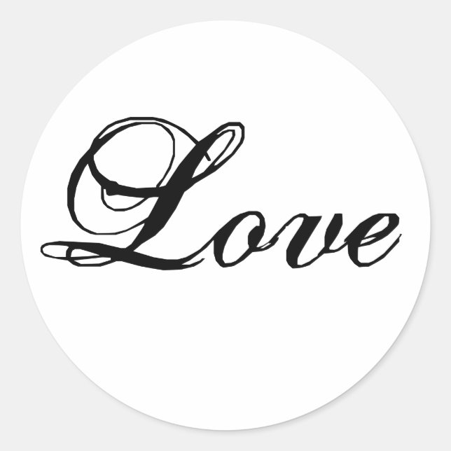 Stickers d'amour personnalisés pour les faveurs de (Devant)