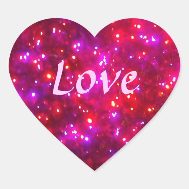 Stickers d'amour 'Rosy Sparkle' (Devant)