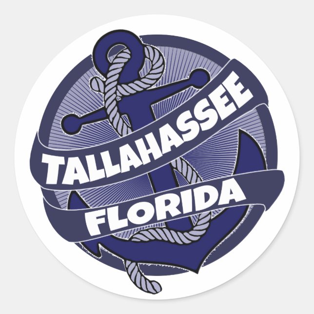 stickers d'ancre Tallahassee Floride (Devant)
