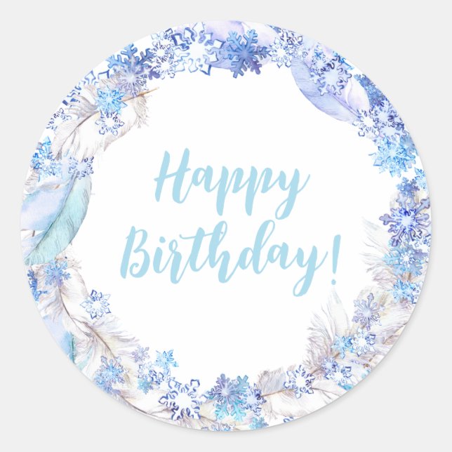 Stickers d'anniversaire congelés (Devant)