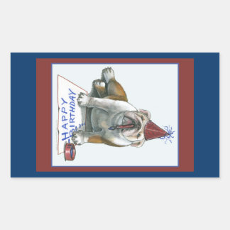 Stickers d'anniversaire de Bull Dog