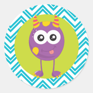 Stickers d'anniversaire de Little Monster pour les