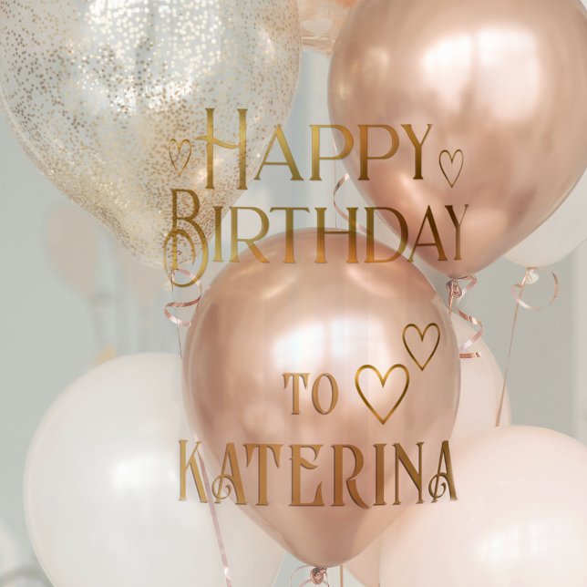 Stickers d'Anniversaire Gold Personnalisé (Créateur téléchargé)