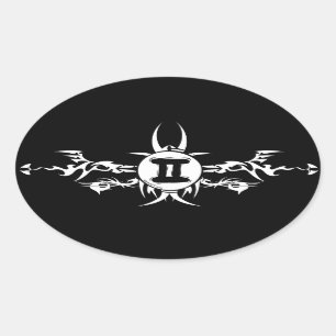 Stickers Dark Tribal Gemini