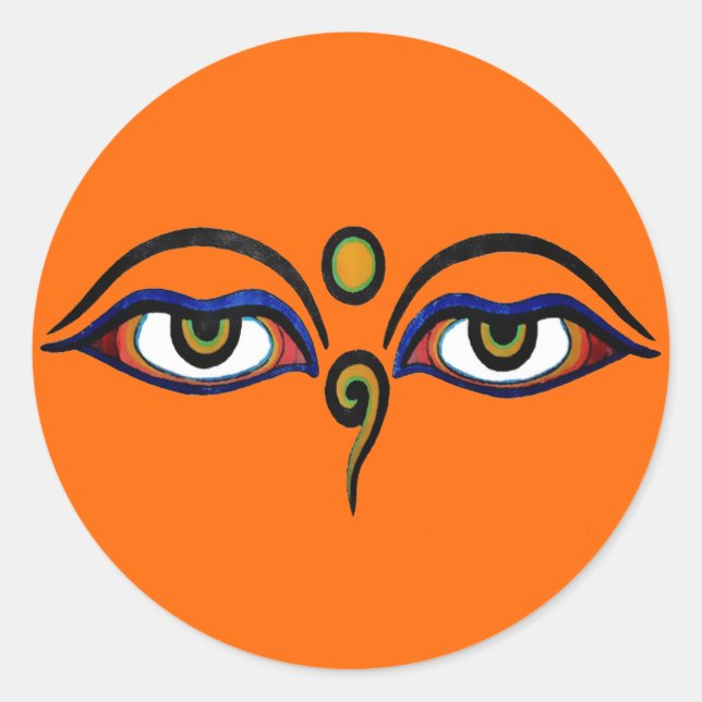 Stickers d'art Bouddha Eyes (Devant)