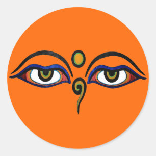 Stickers d'art Bouddha Eyes