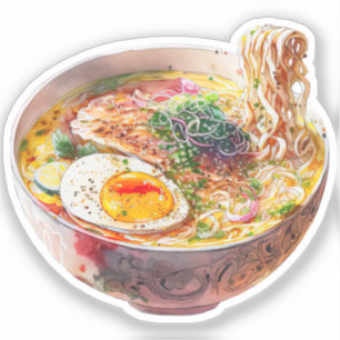 Stickers d'art de soupe minuscule coréen Ramen