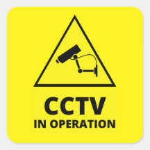 Stickers d'avertissement de la caméra de sécurité