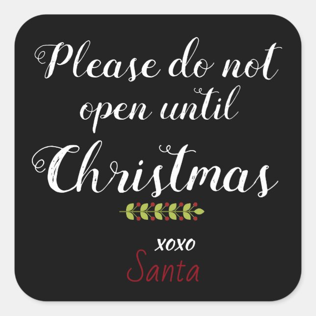 Stickers d'avertissement de paquet père Noël pour  (Devant)