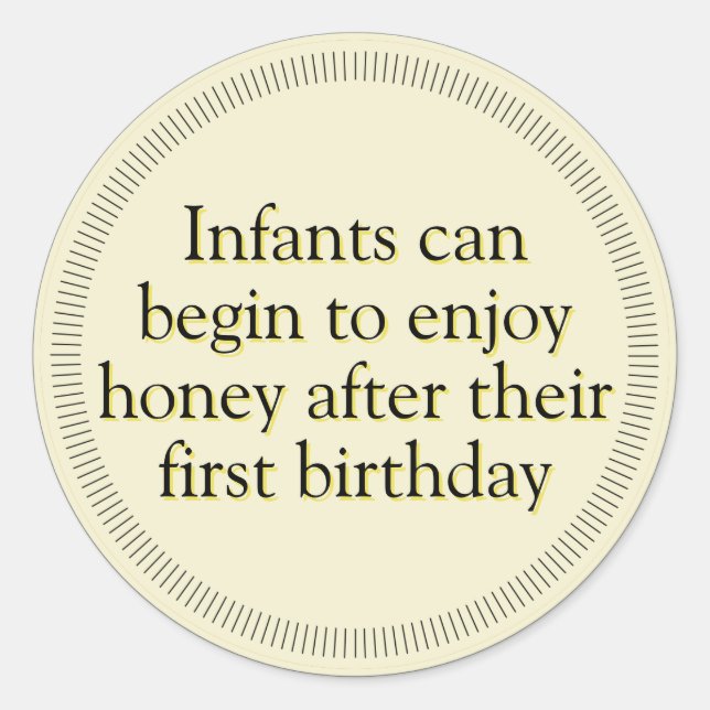 Stickers d'avertissement pour bébé en ambre (Devant)