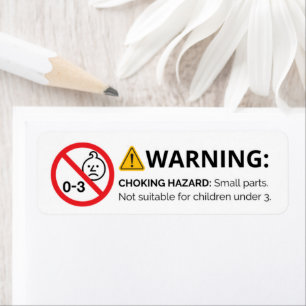 Stickers d'avertissement pour petites pièces - Ris