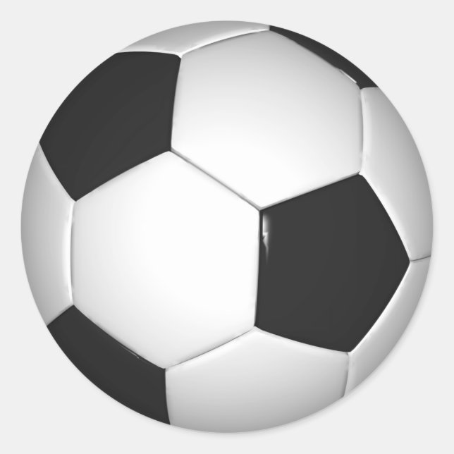 Stickers de balle de soccer personnalisables (Devant)