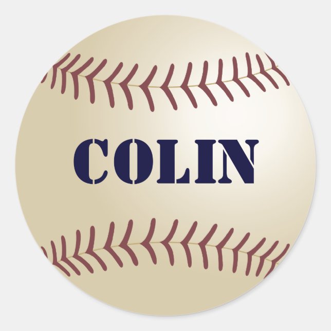 Stickers de baseball Colin (Devant)