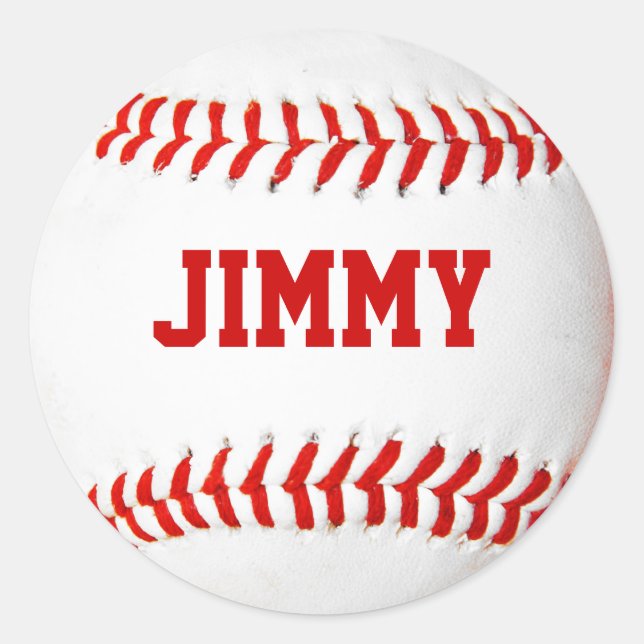 Stickers de baseball personnalisés (Devant)