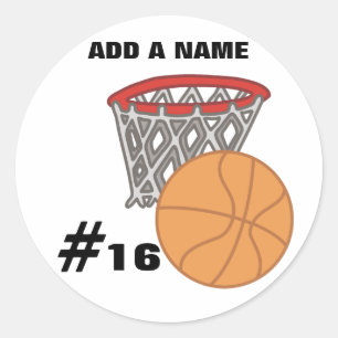 Stickers de basket-ball personnalisables
