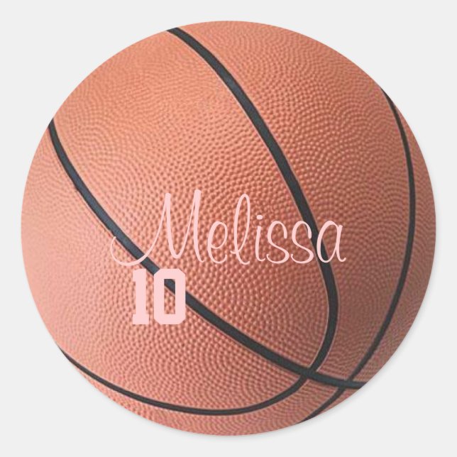 Stickers de basket-ball personnalisés (Devant)