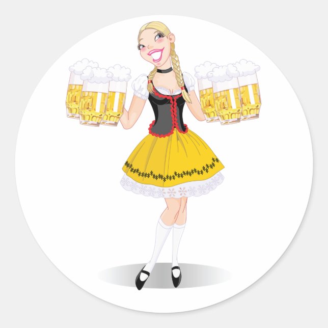 Stickers de bières pour filles (Devant)