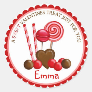 Stickers de bonbons de la Saint-Valentin