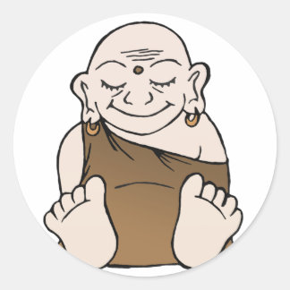 Stickers de bouddha heureux