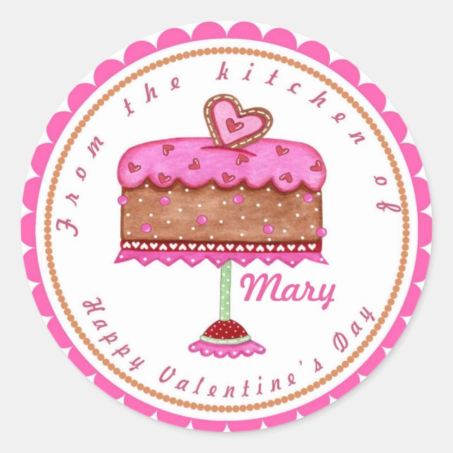 Stickers de boulangerie-pâtisserie pour la Saint-V (Devant)