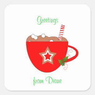 Stickers de cacao en pain d'épices