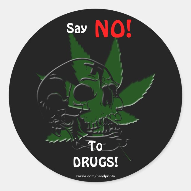 Stickers de campagne contre le crâne et le Plante  (Devant)