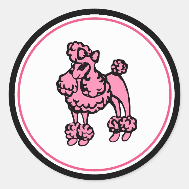 Stickers de caniche (Devant)