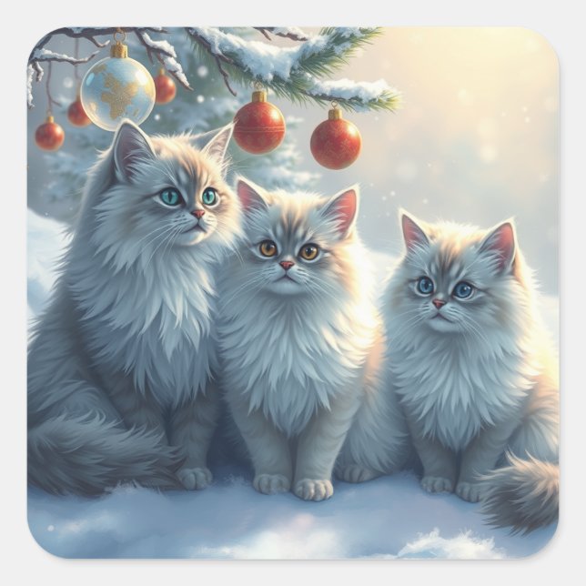Stickers de chat de fête (Devant)