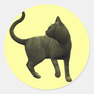 Stickers de chat noir malicieux