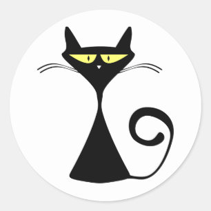 Stickers de chats noirs