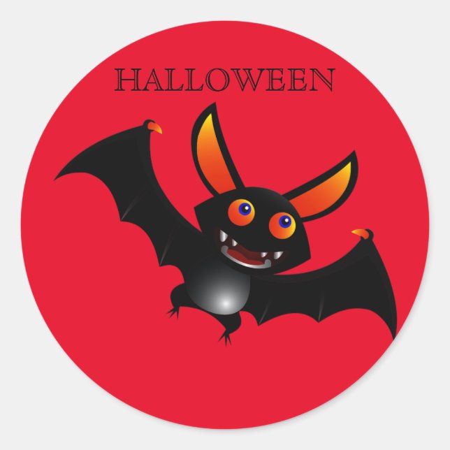 stickers de chauve-souris d'Halloween ! (Devant)