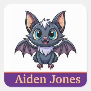 stickers de chauve-souris personnalisées colorés