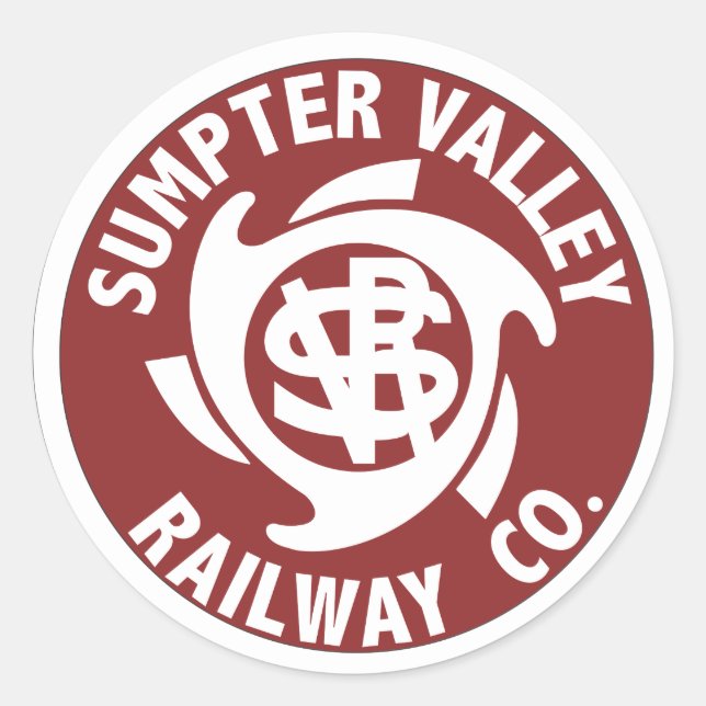 Stickers de chemin de fer de Sumpter Valley (Devant)