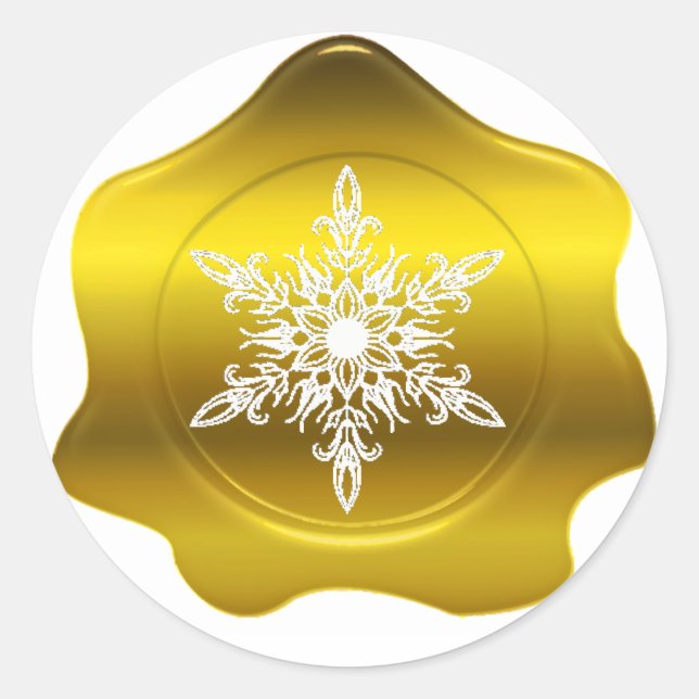 Stickers de cire d'or de Noël (Devant)