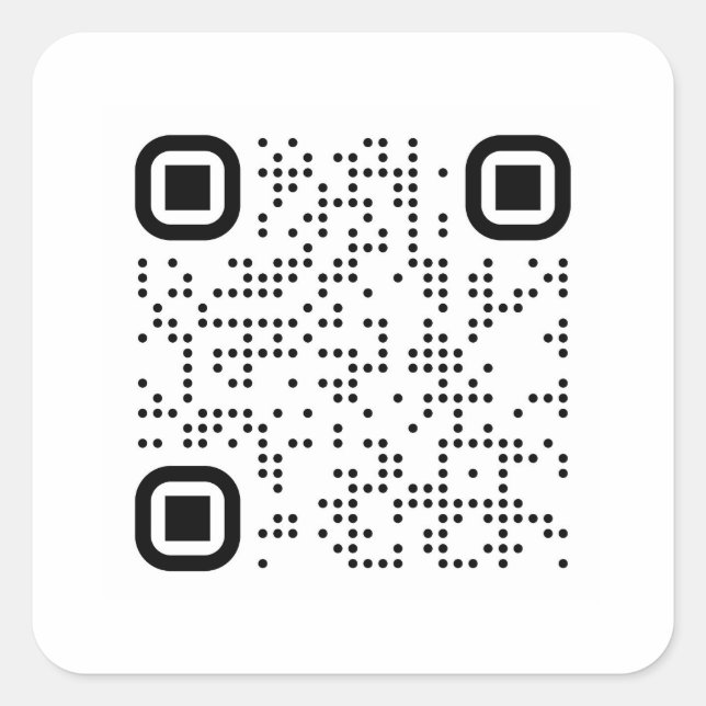 Stickers de code QR customisés (Devant)